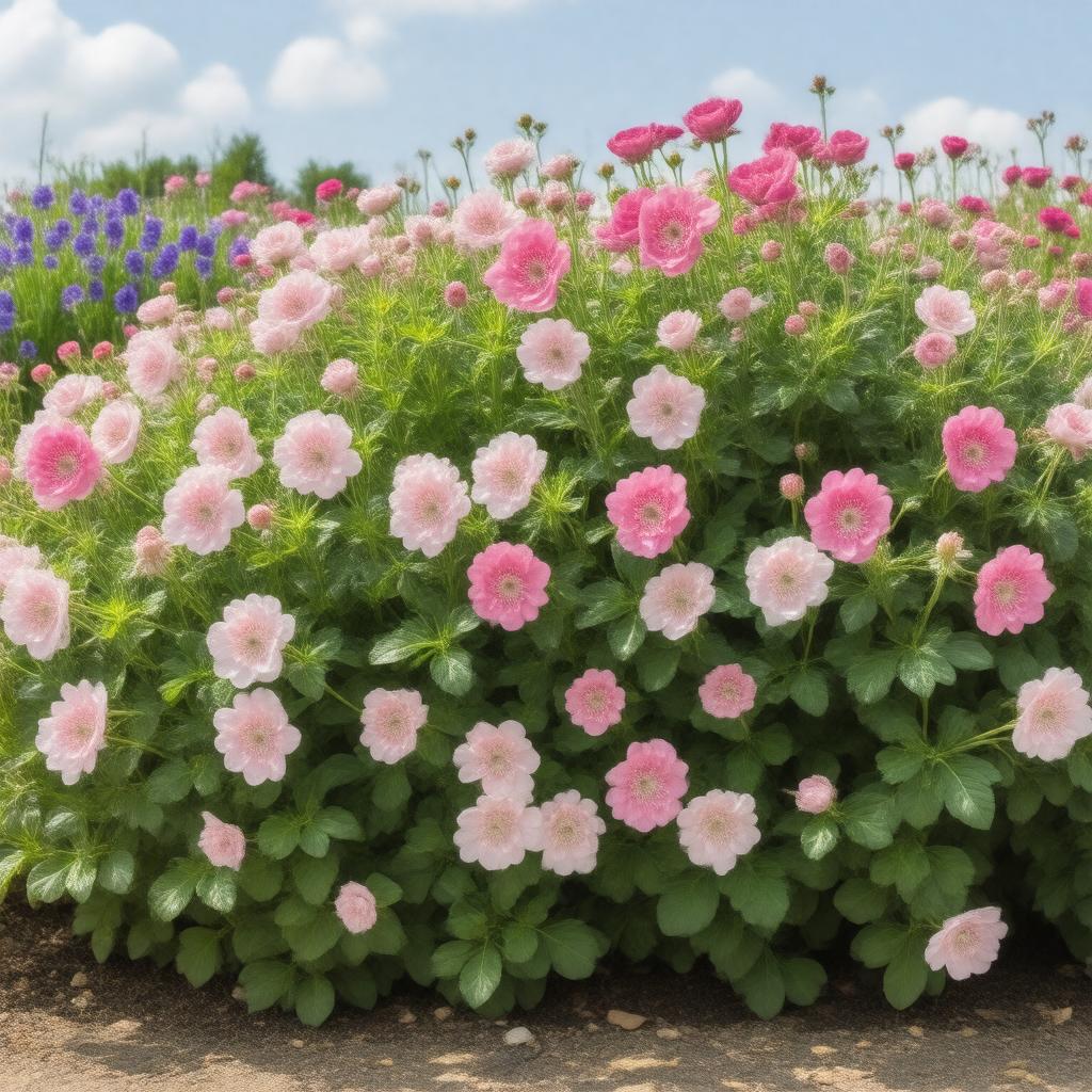 Click to view larger image AI-created image of National Collection of hardy geraniums