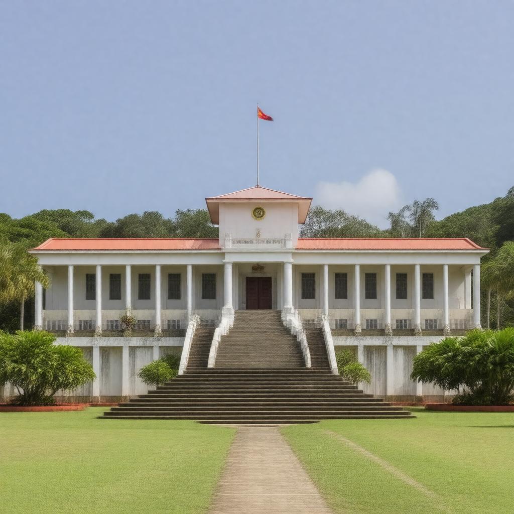 Click to view larger image AI-created image of National Congress of Palau