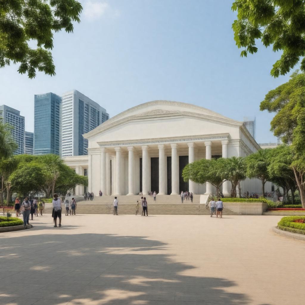 AI-created image of National Gallery Singapore