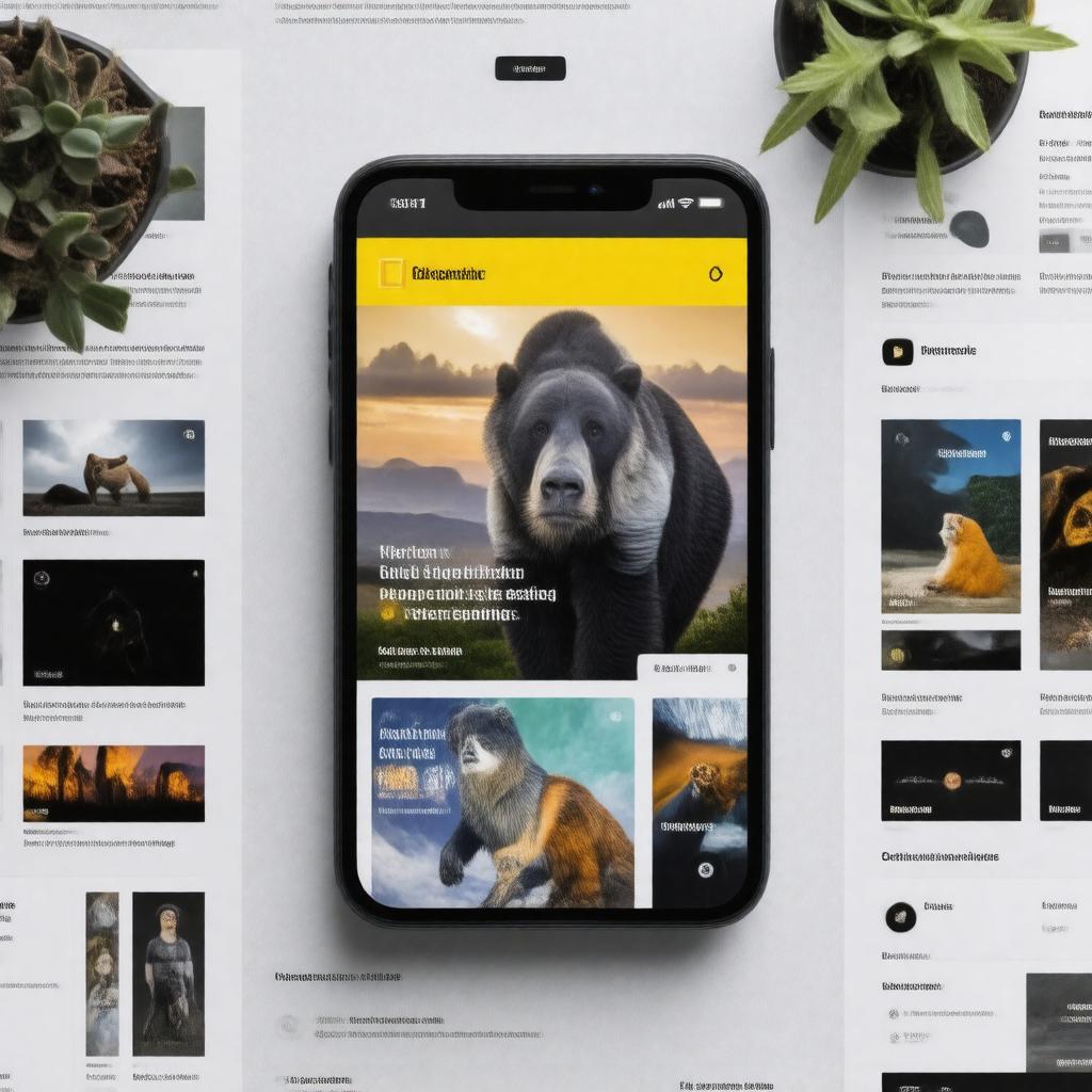 Click to view larger image AI-created image of National Geographic app
