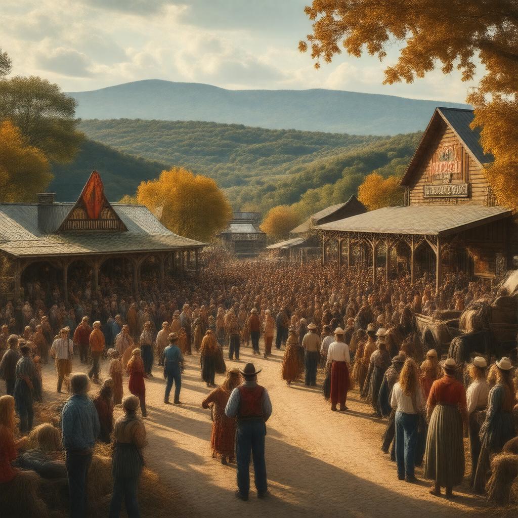 AI-created image of National Harvest & Cowboy Festival