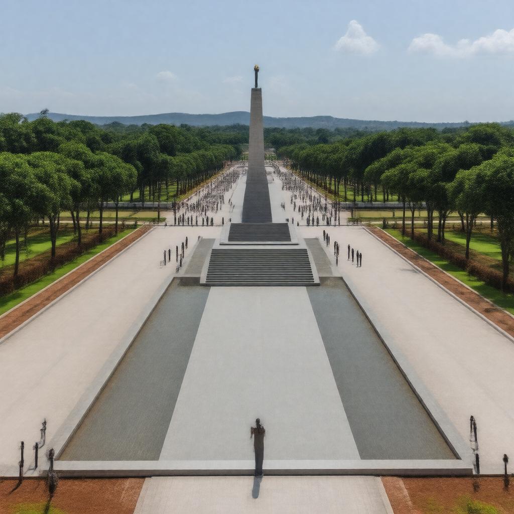 AI-created image of National Heroes Acre, Harare