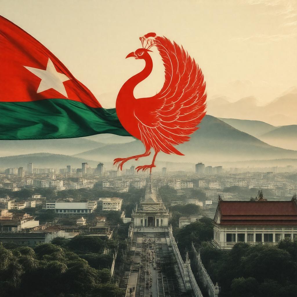 AI-created image of National League for Democracy