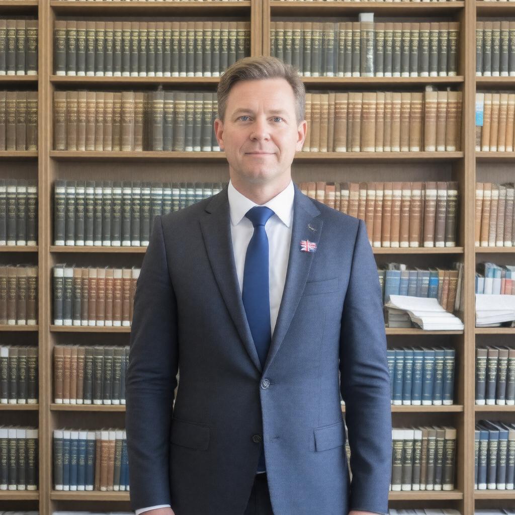 AI-created image of National Librarian of Australia