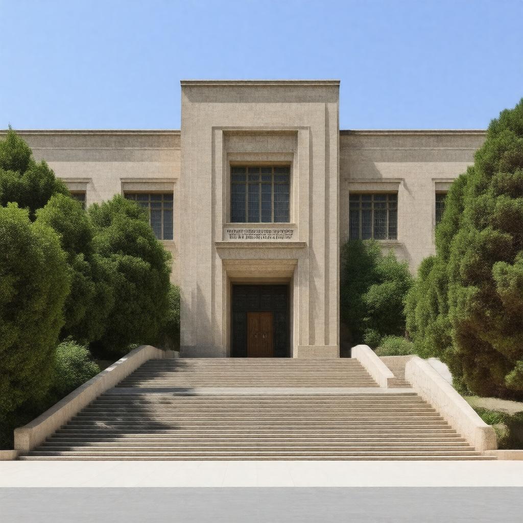 AI-created image of National Library of Israel