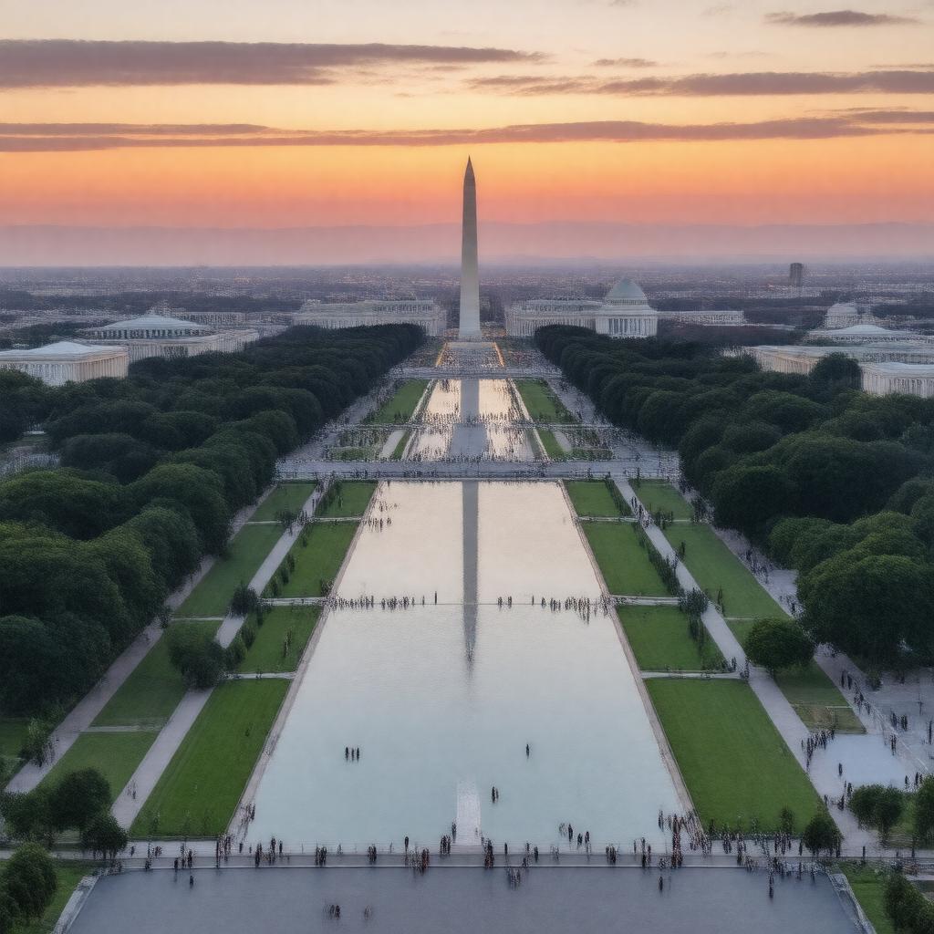AI-created image of National Mall