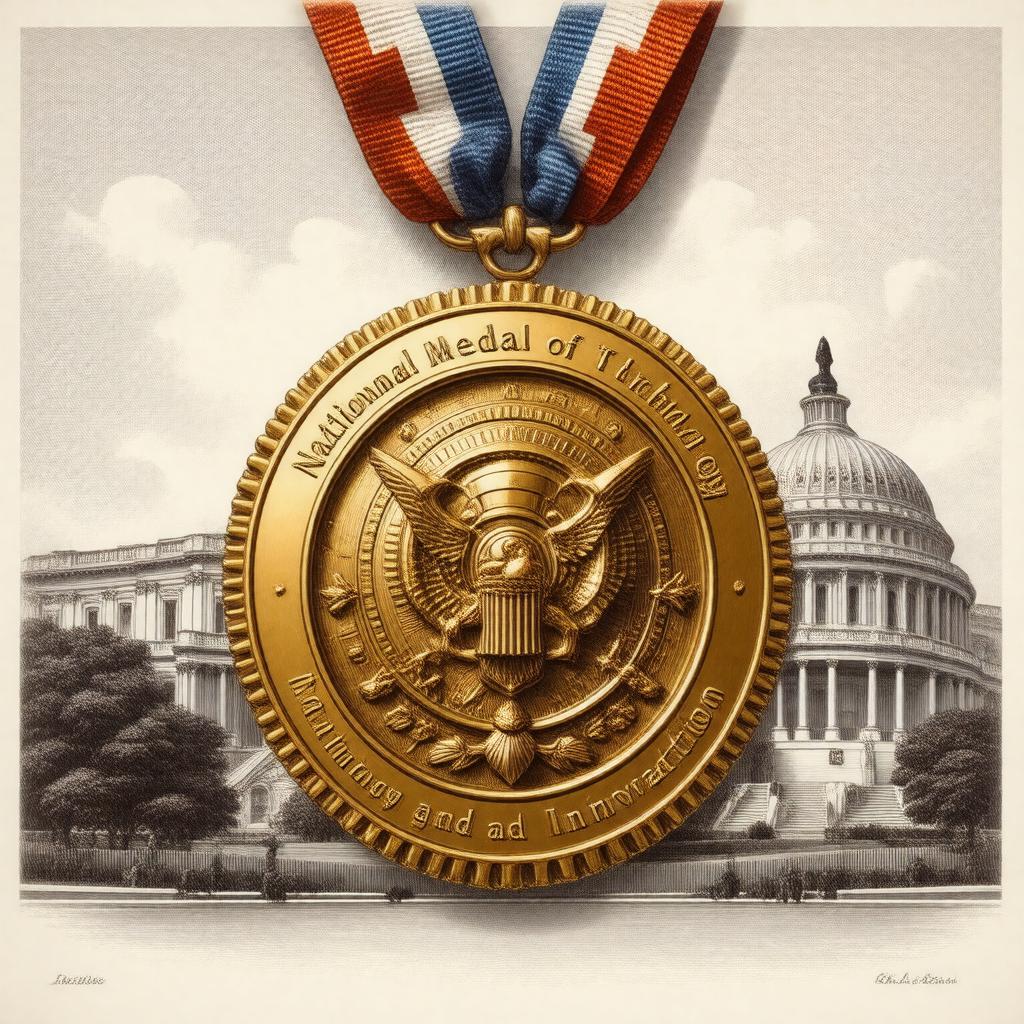 Click to view larger image AI-created image of National Medal of Technology and Innovation