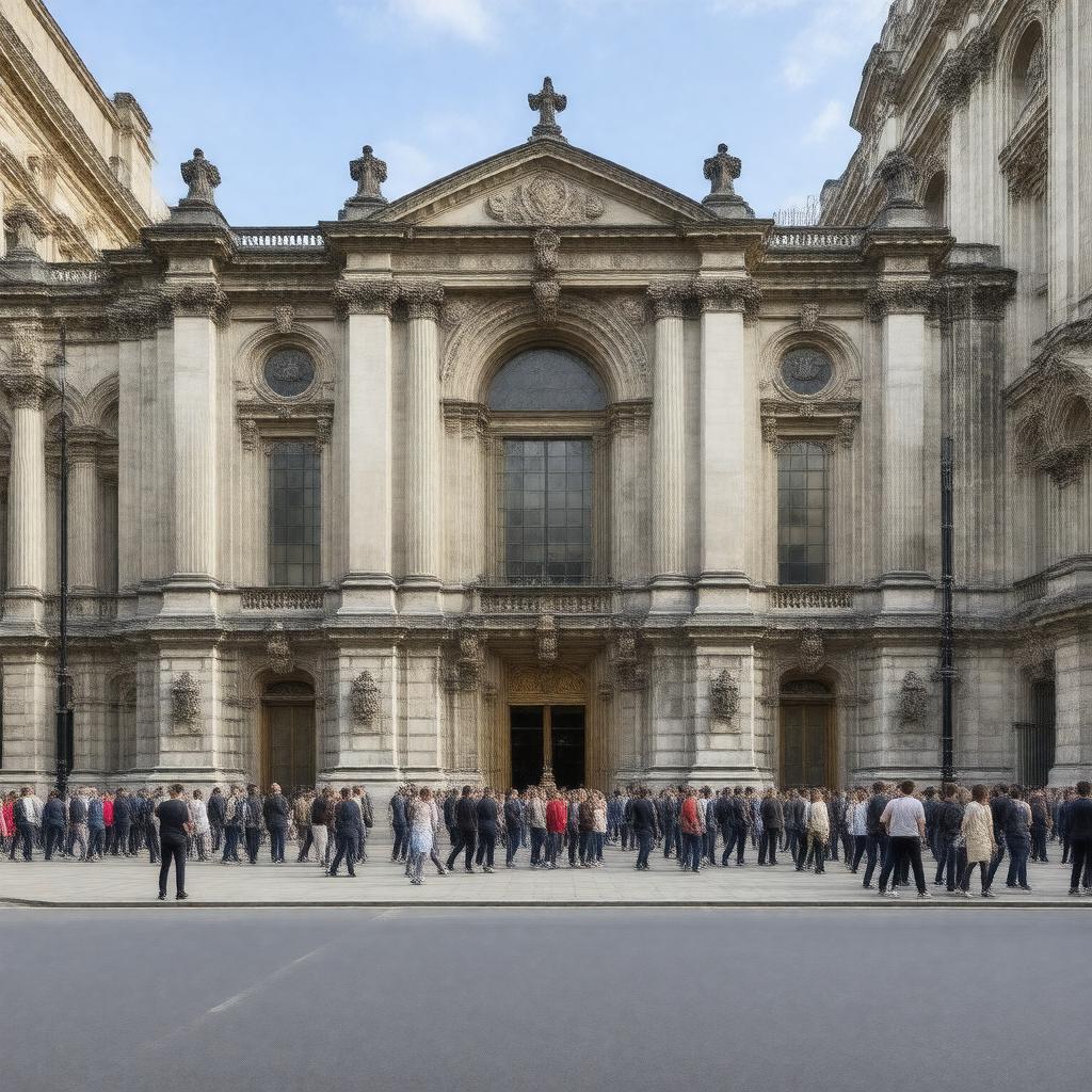 AI-created image of National Portrait Gallery, London