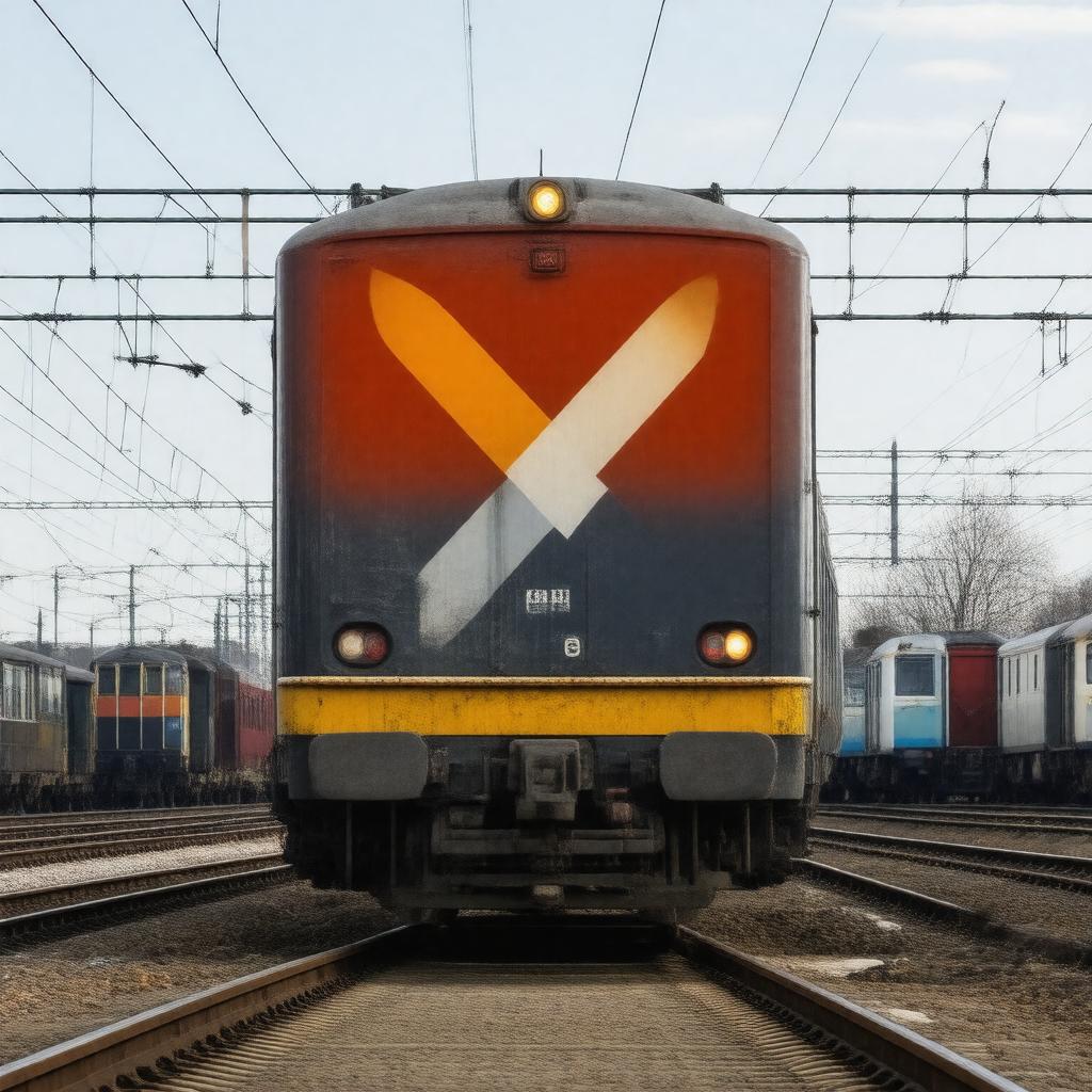 AI-created image of National Rail