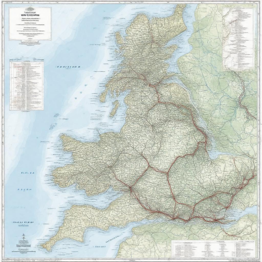 AI-created image of National Rail Map