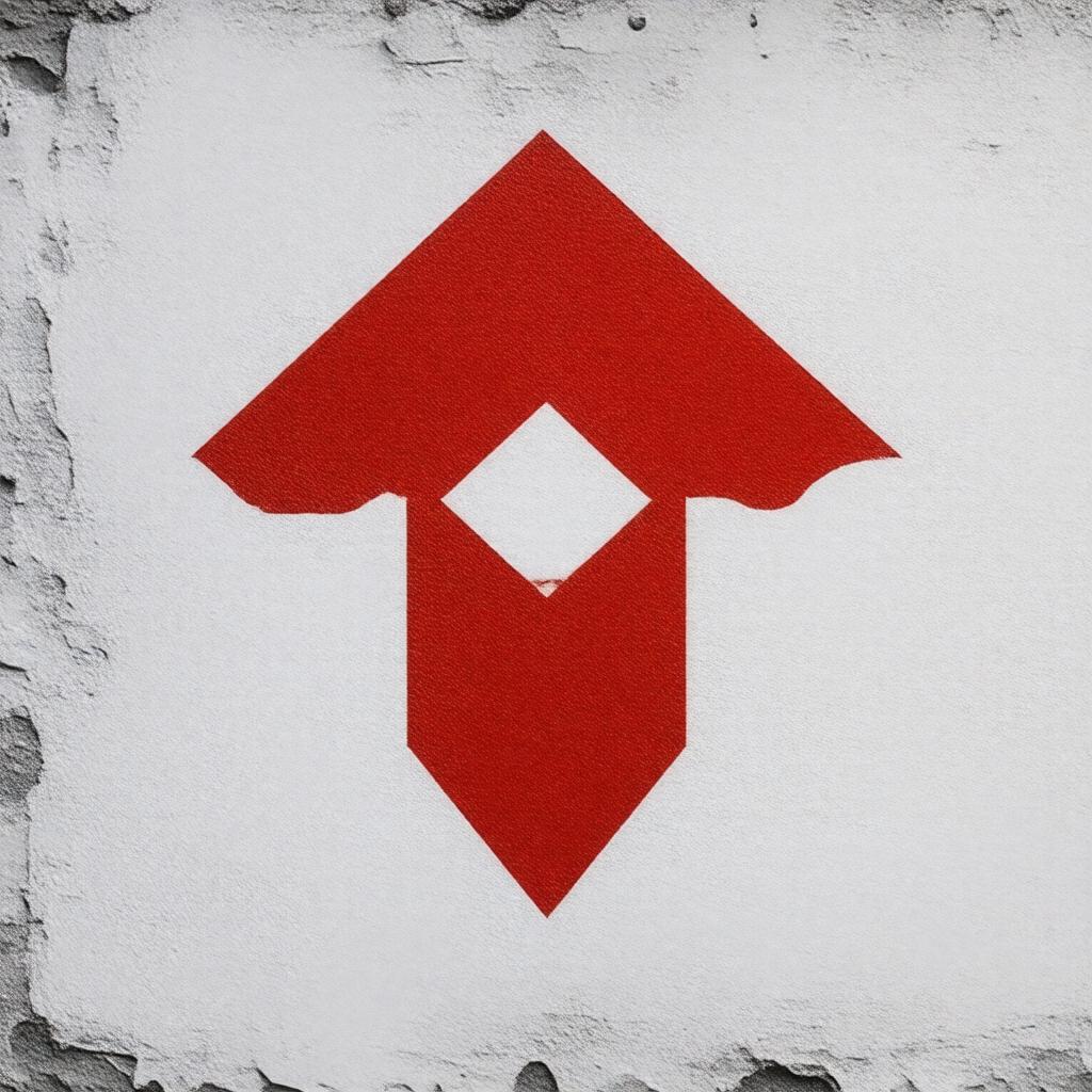 AI-created image of National Rail double arrow