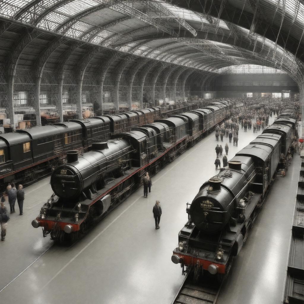 AI-created image of National Railway Museum