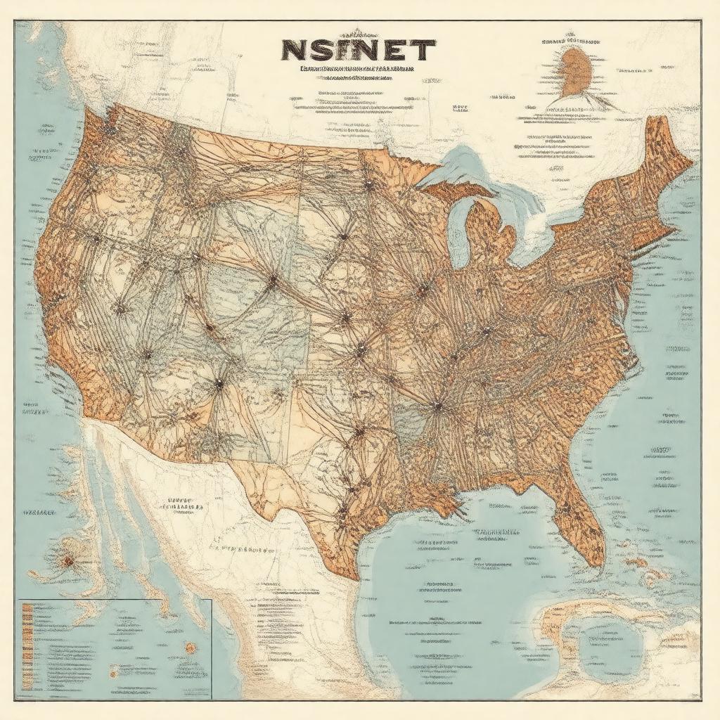 Click to view larger image AI-created image of National Science Foundation Network