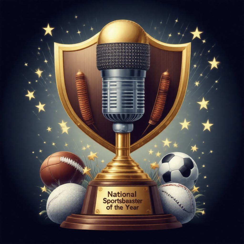 AI-created image of National Sportscaster of the Year