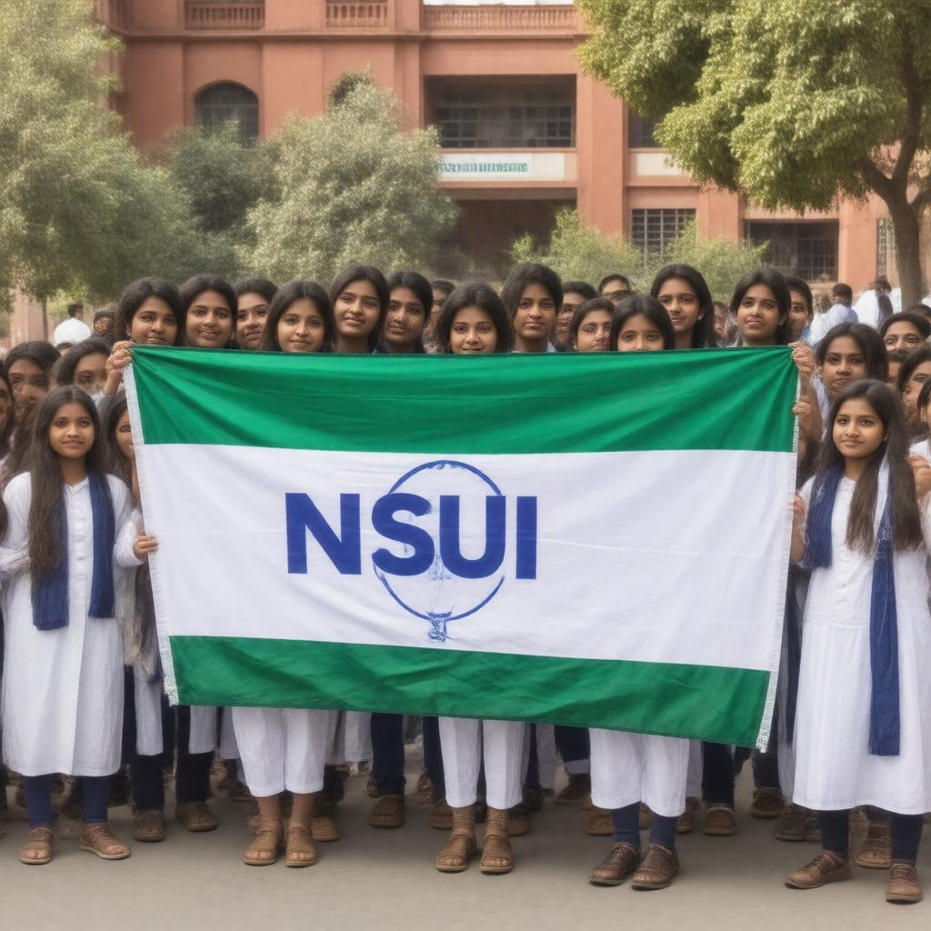 Click to view larger image AI-created image of National Students' Union of India