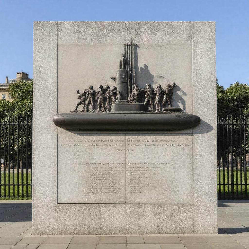 AI-created image of National Submarine War Memorial