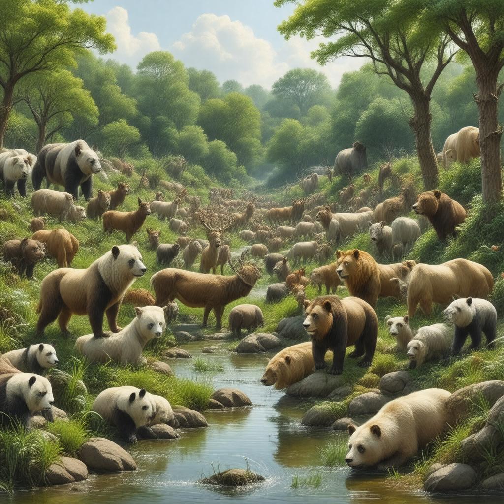 AI-created image of National Zoo
