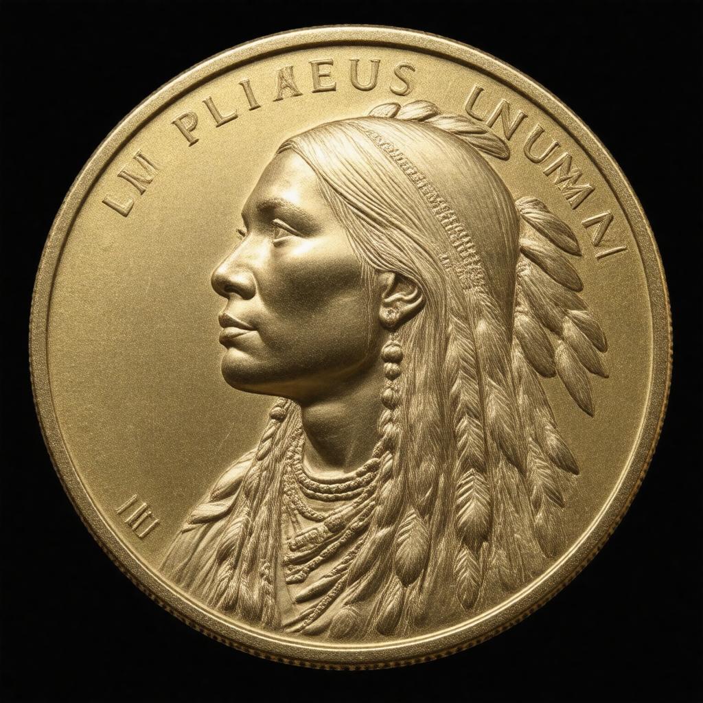 AI-created image of Native American $1 coins