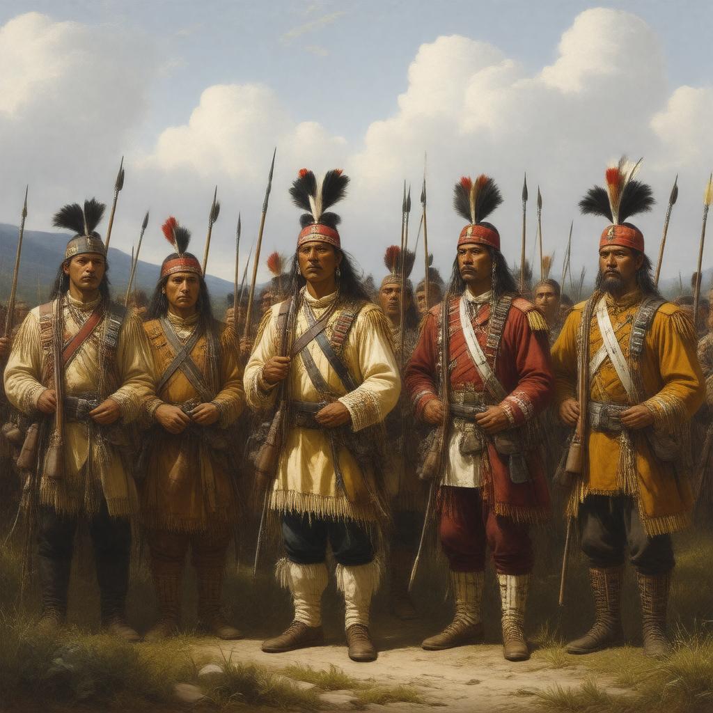 Click to view larger image AI-created image of Native American allies