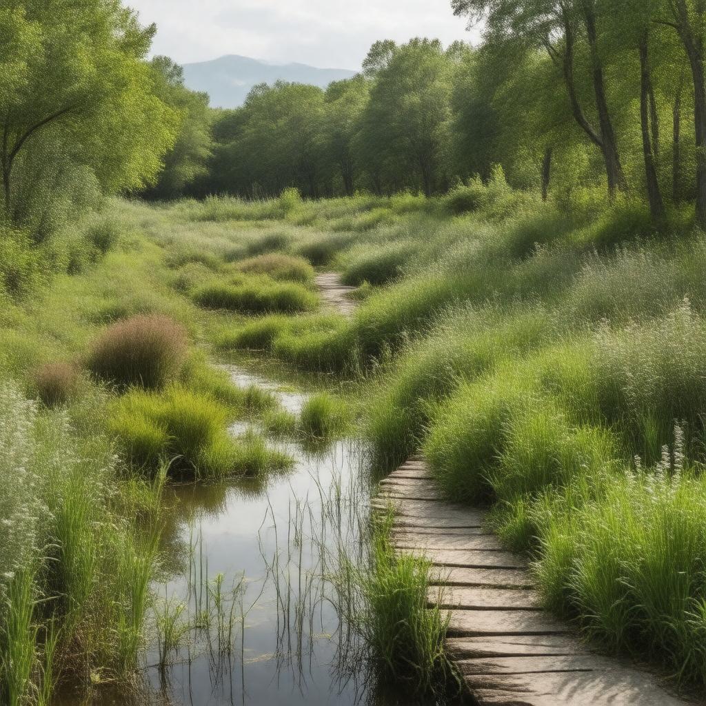 AI-created image of Native Landscape at the National Museum of the American Indian