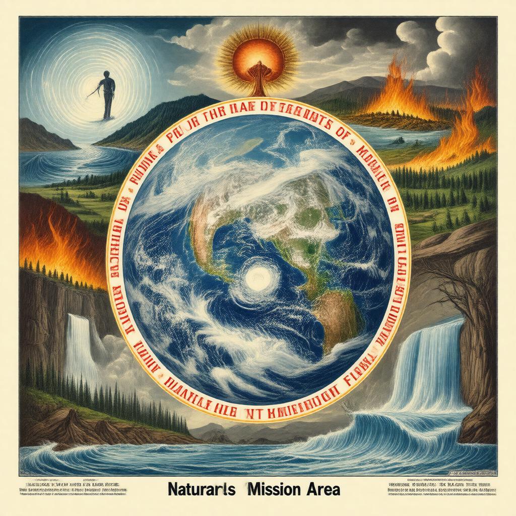 Click to view larger image AI-created image of Natural Hazards Mission Area