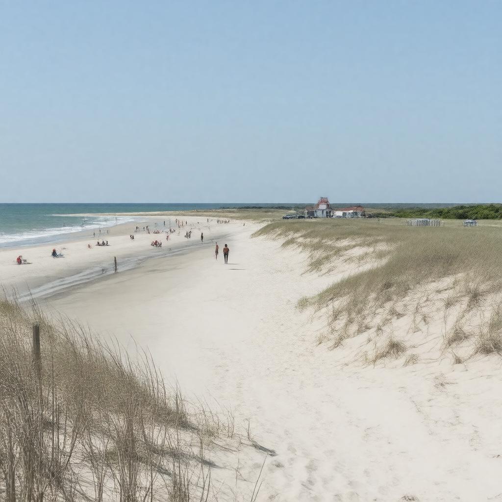 AI-created image of Nauset Light Beach