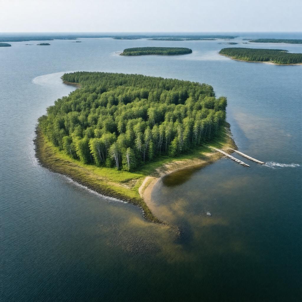 AI-created image of Naushon Island
