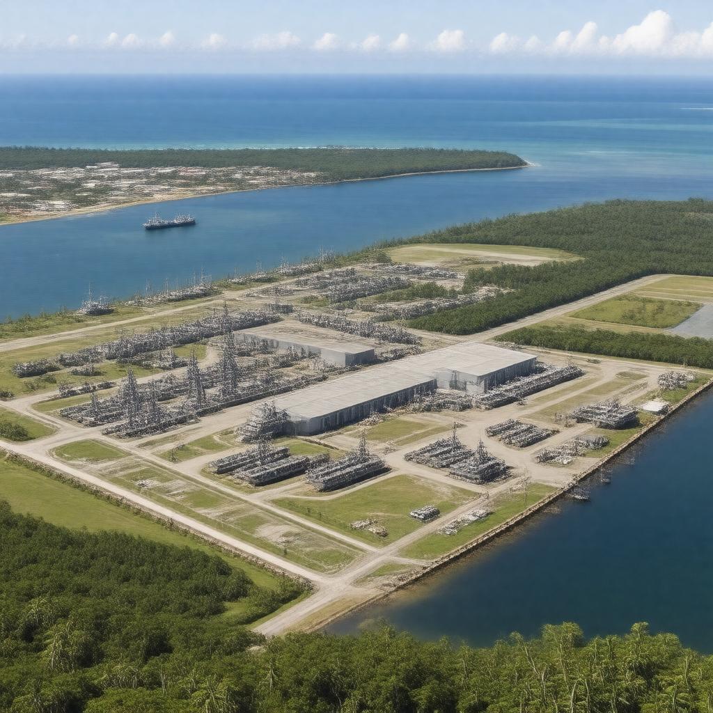 AI-created image of Naval Base Guam
