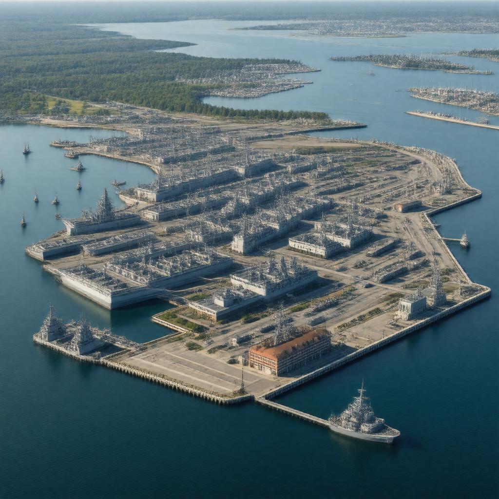 AI-created image of Naval Station Newport