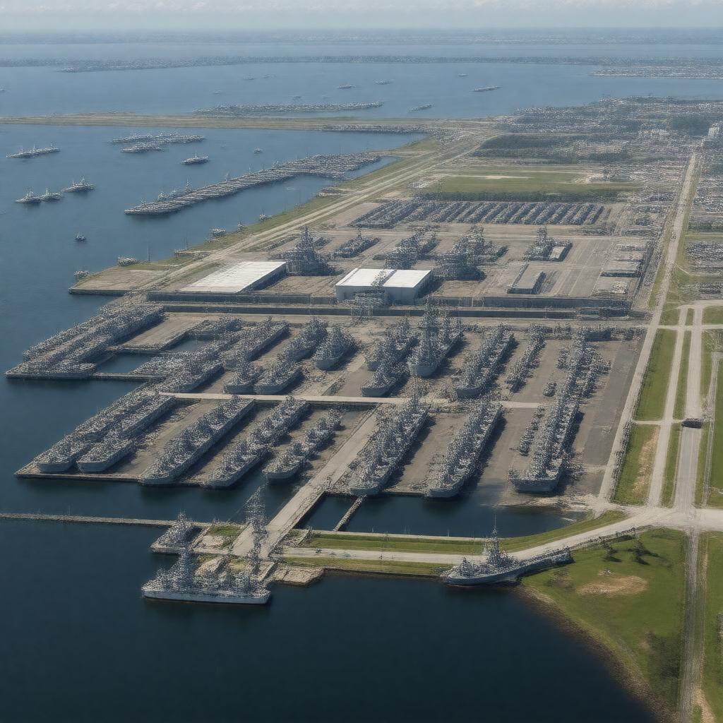 AI-created image of Naval Station Norfolk