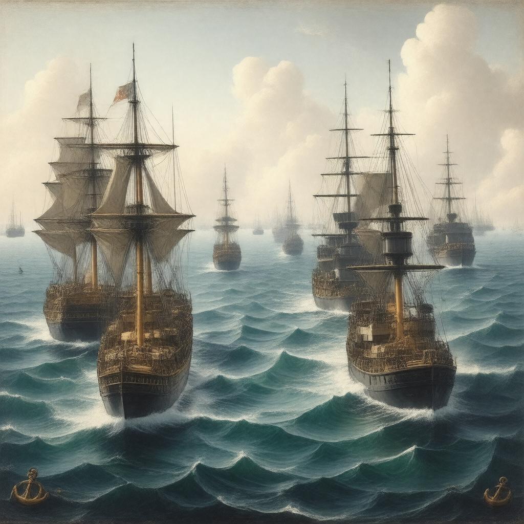 AI-created image of Naval history of the United Kingdom