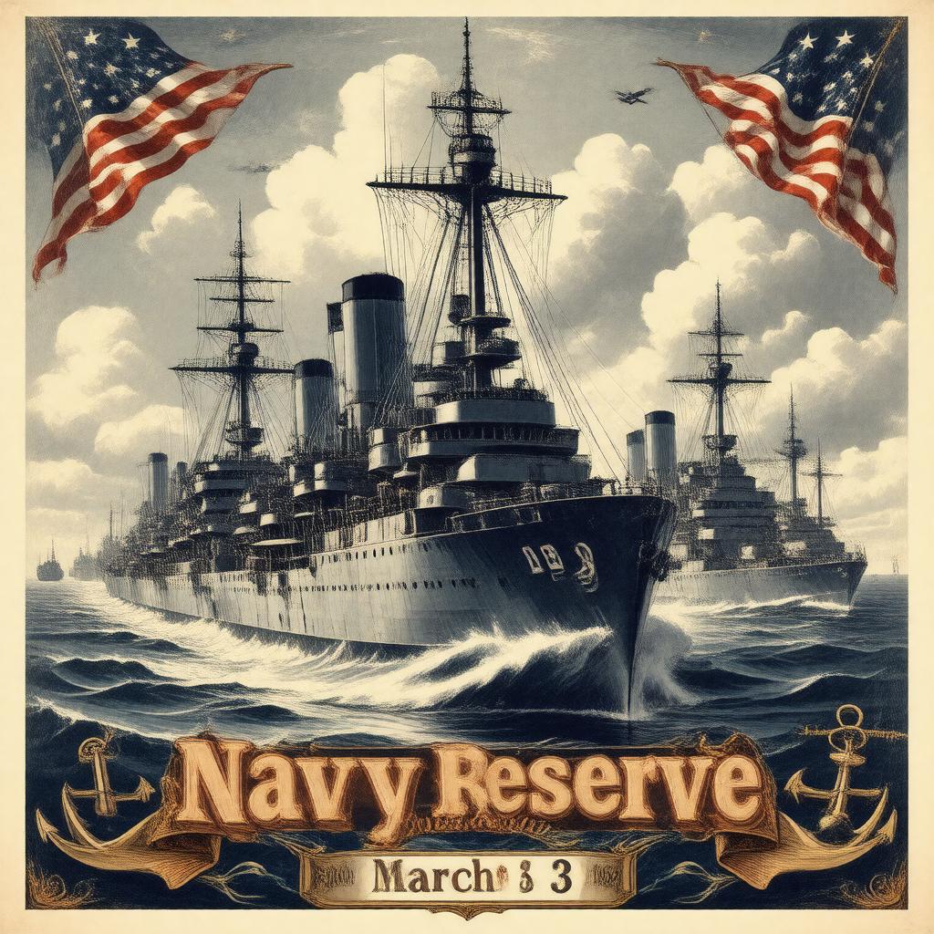 AI-created image of Navy Reserve Birthday
