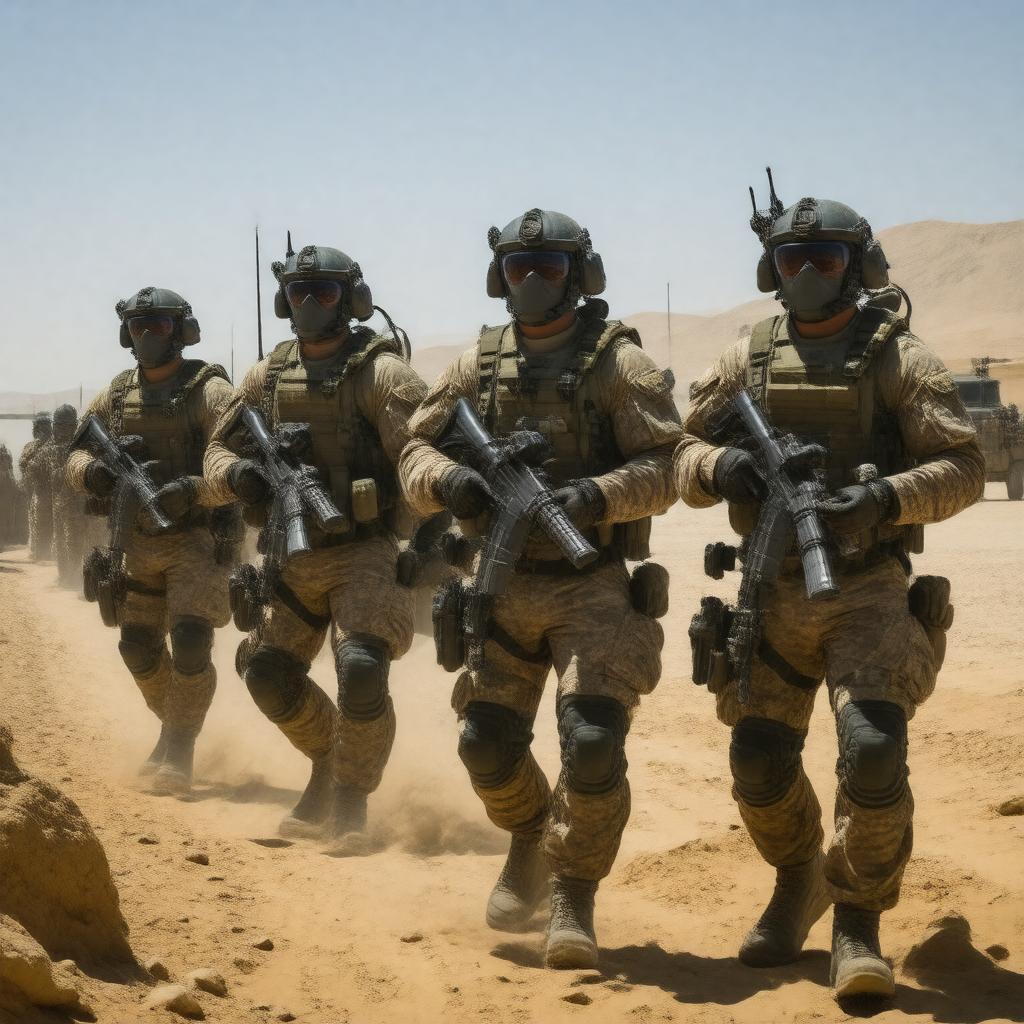 AI-created image of Navy SEALs
