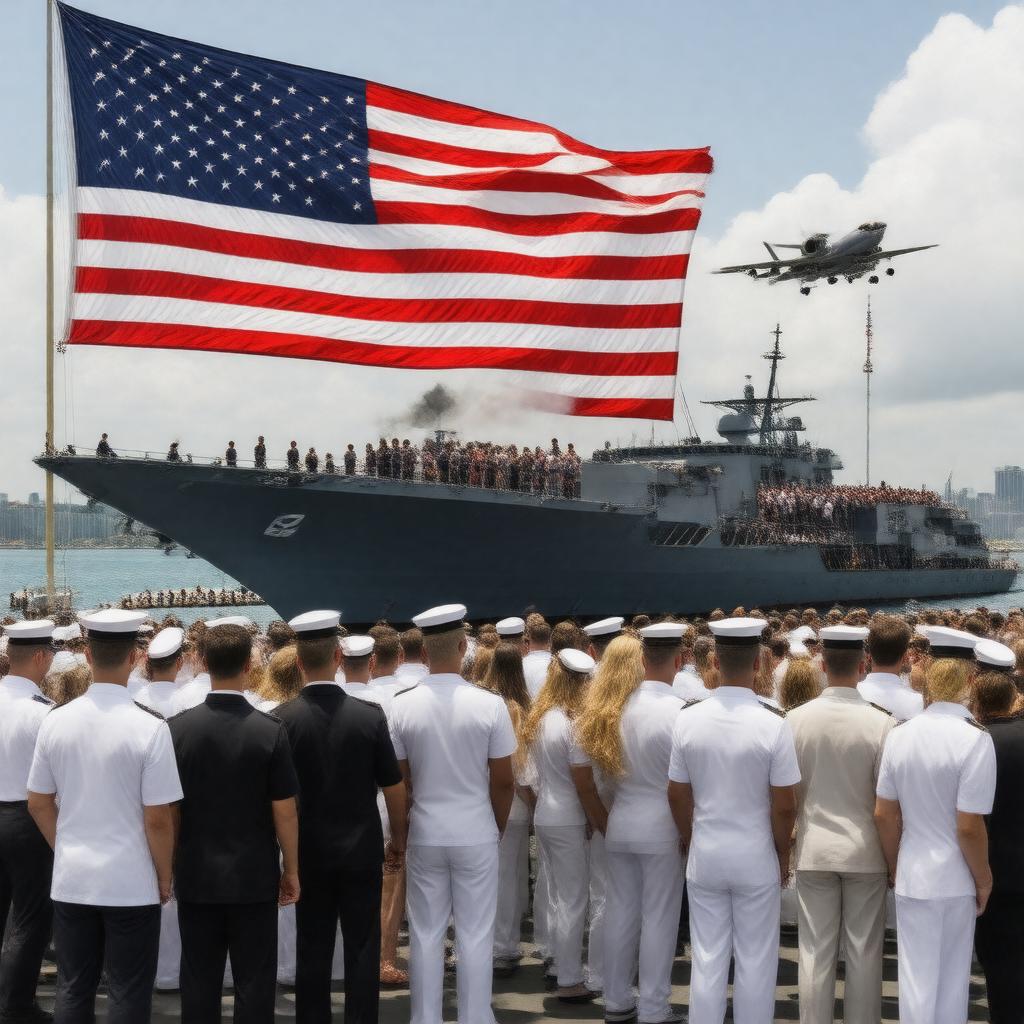 Click to view larger image AI-created image of Navy Week