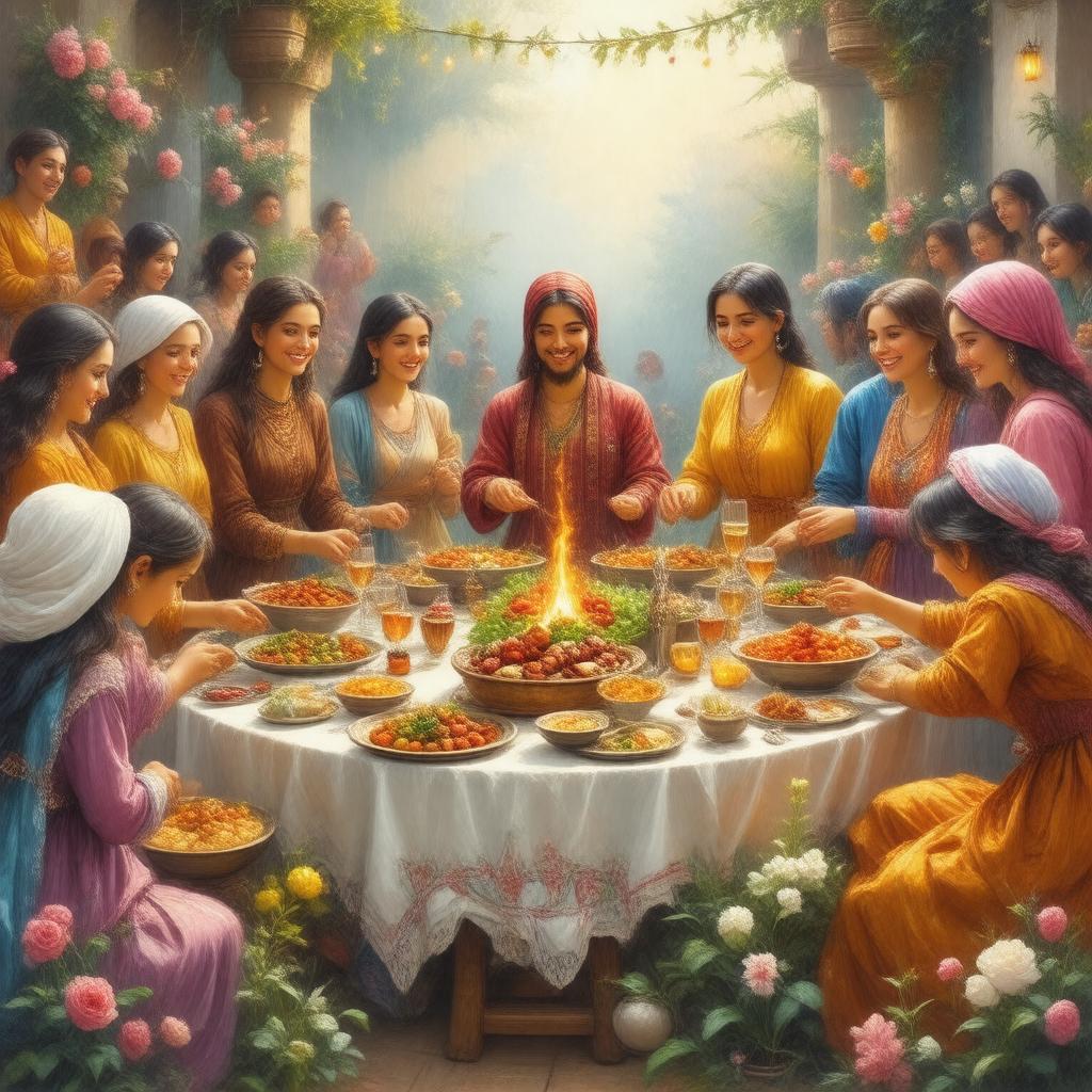 AI-created image of Naw-Rúz