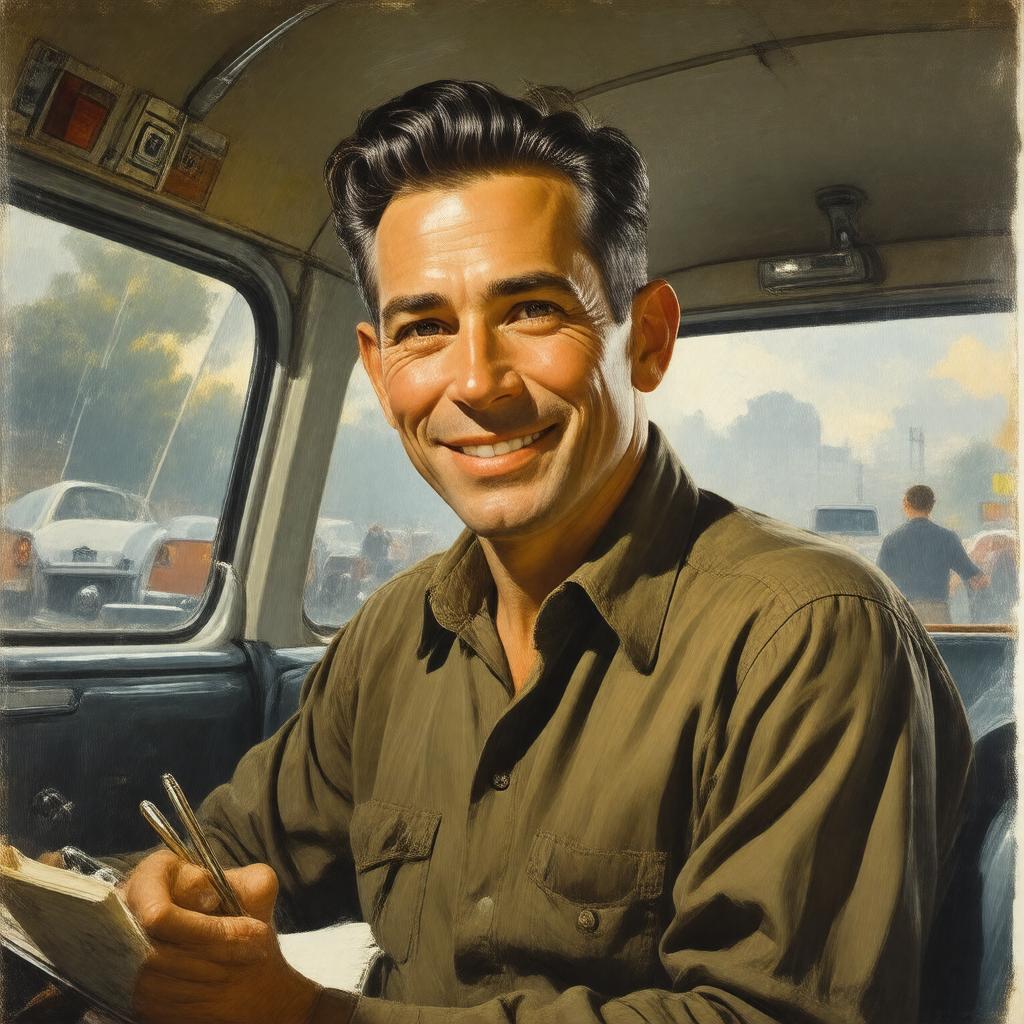 AI-created image of Neal Cassady