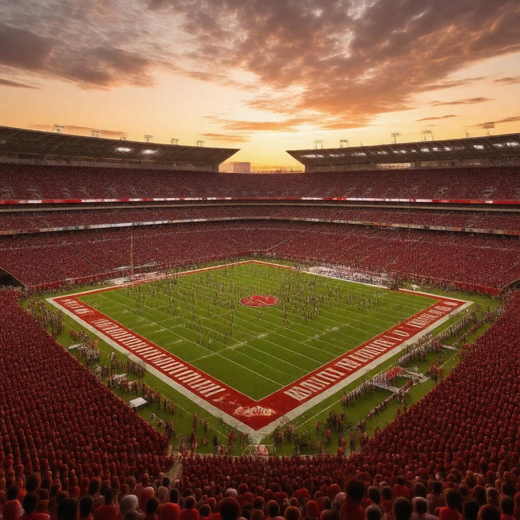 AI-created image of Nebraska Cornhuskers