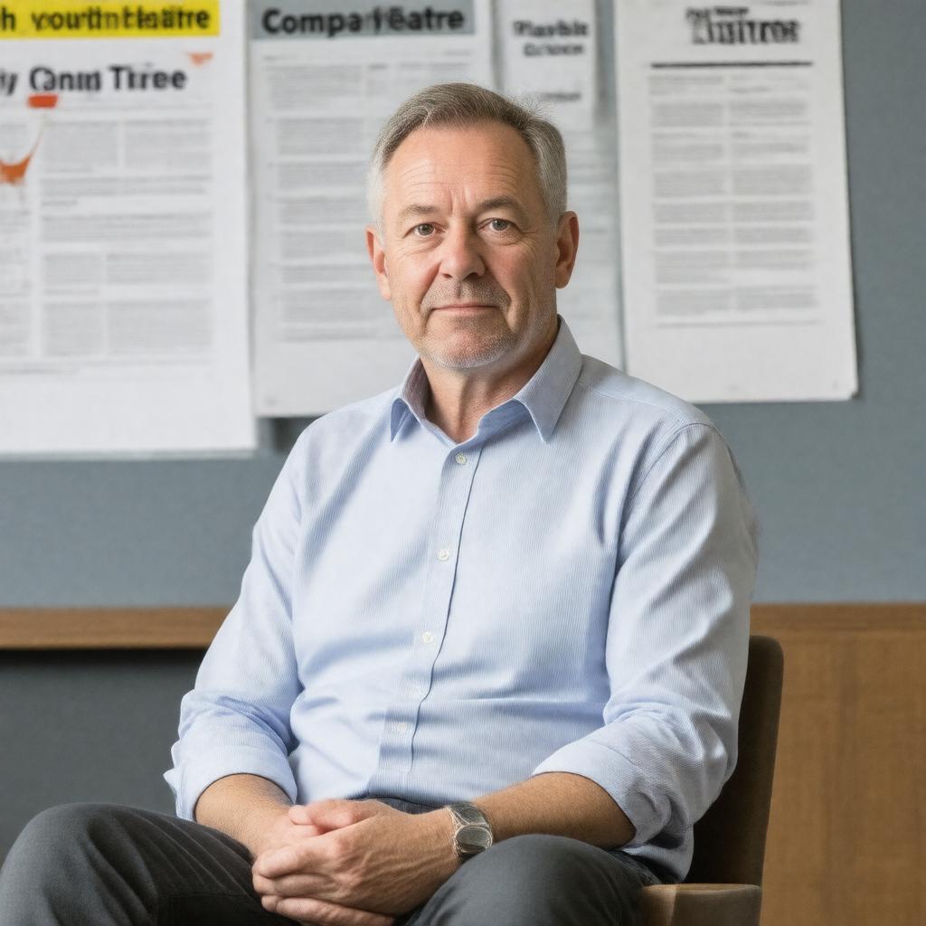 AI-created image of Ned Glasier