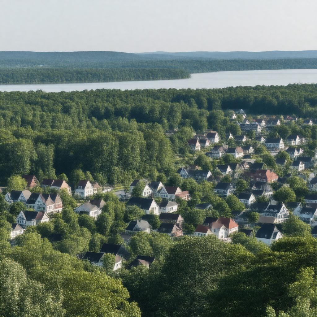 AI-created image of Needham, Massachusetts