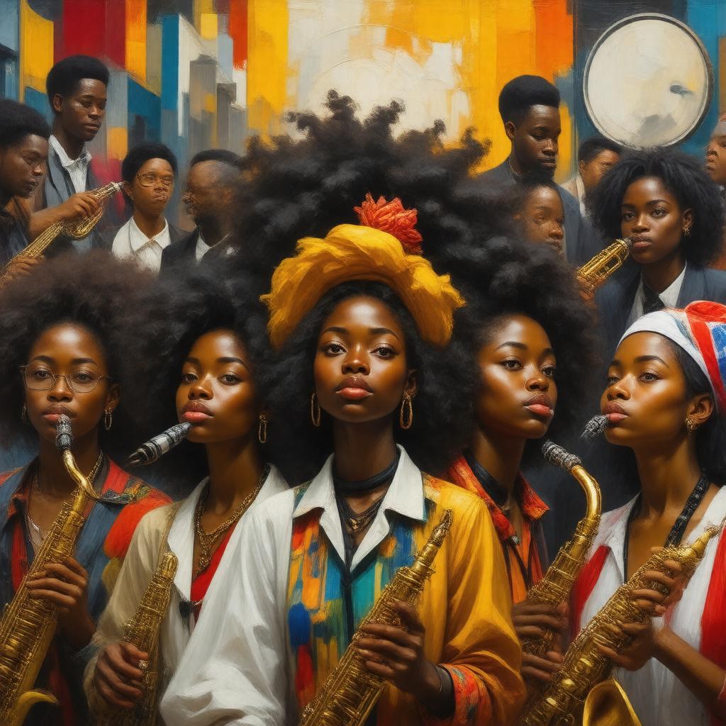 AI-created image of Negro youth of America