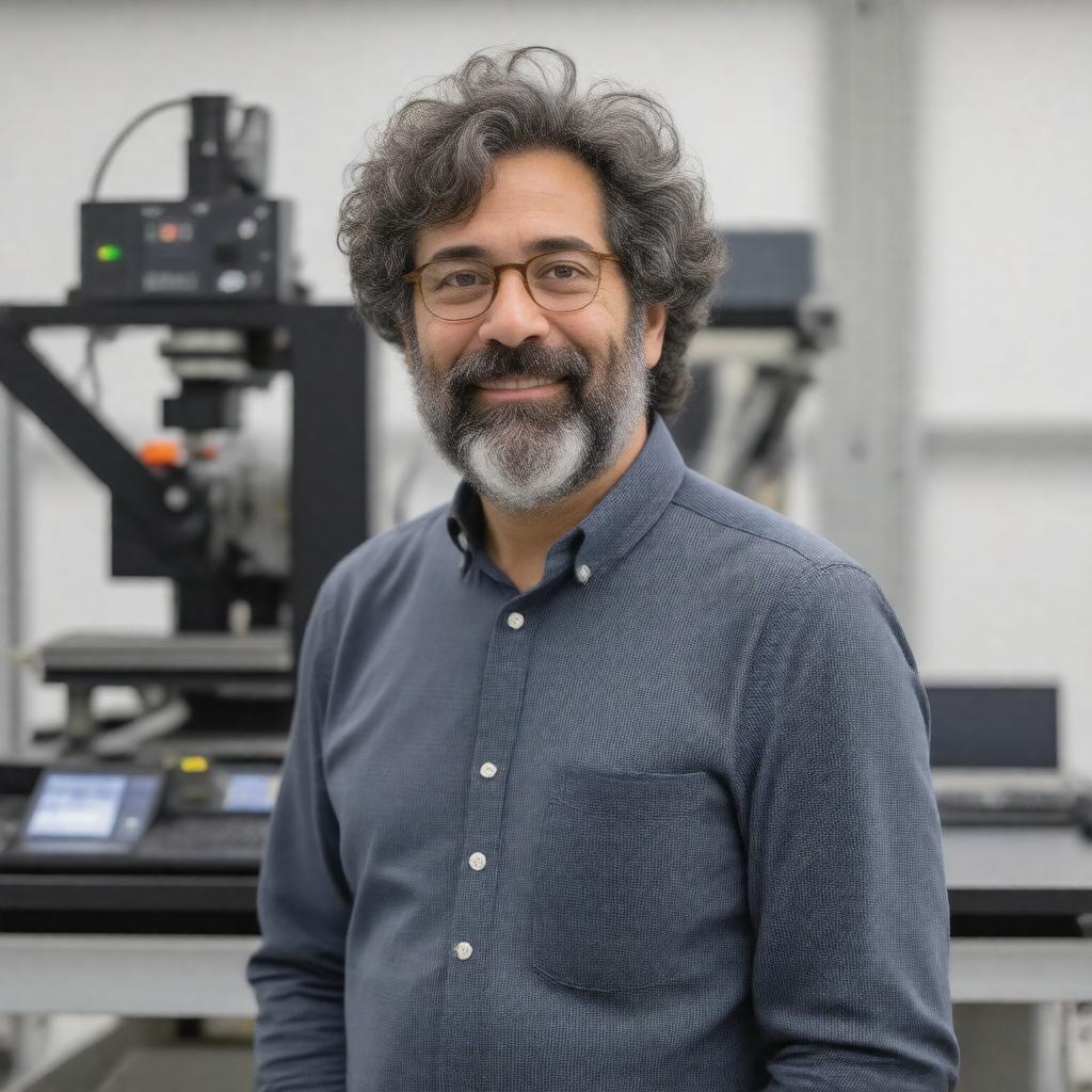 AI-created image of Neil Gershenfeld