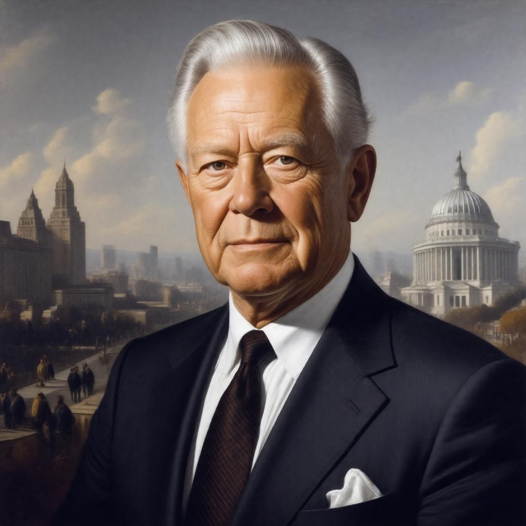 AI-created image of Nelson A. Rockefeller