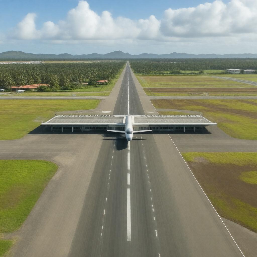 AI-created image of Nelson Mandela International Airport
