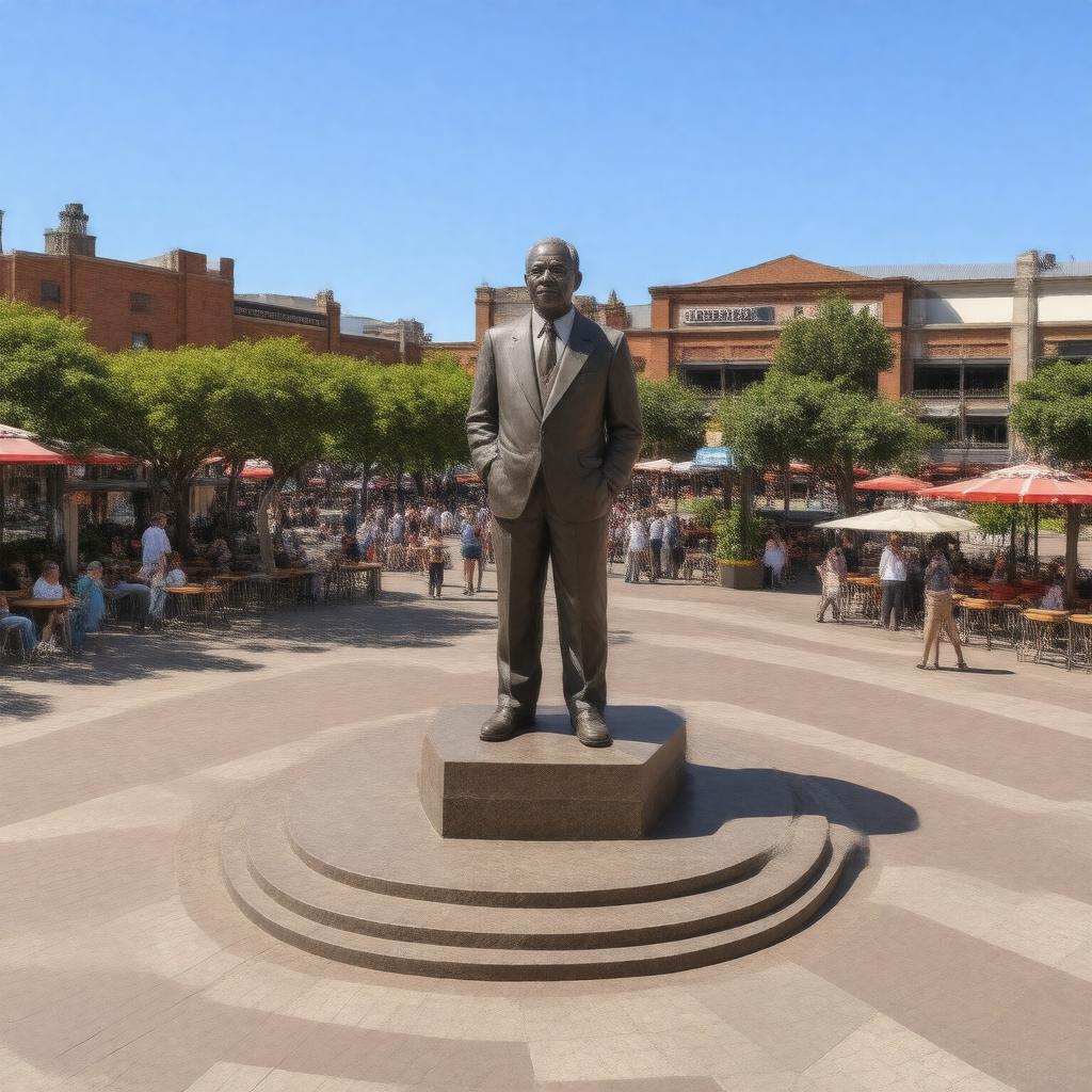 Click to view larger image AI-created image of Nelson Mandela Square