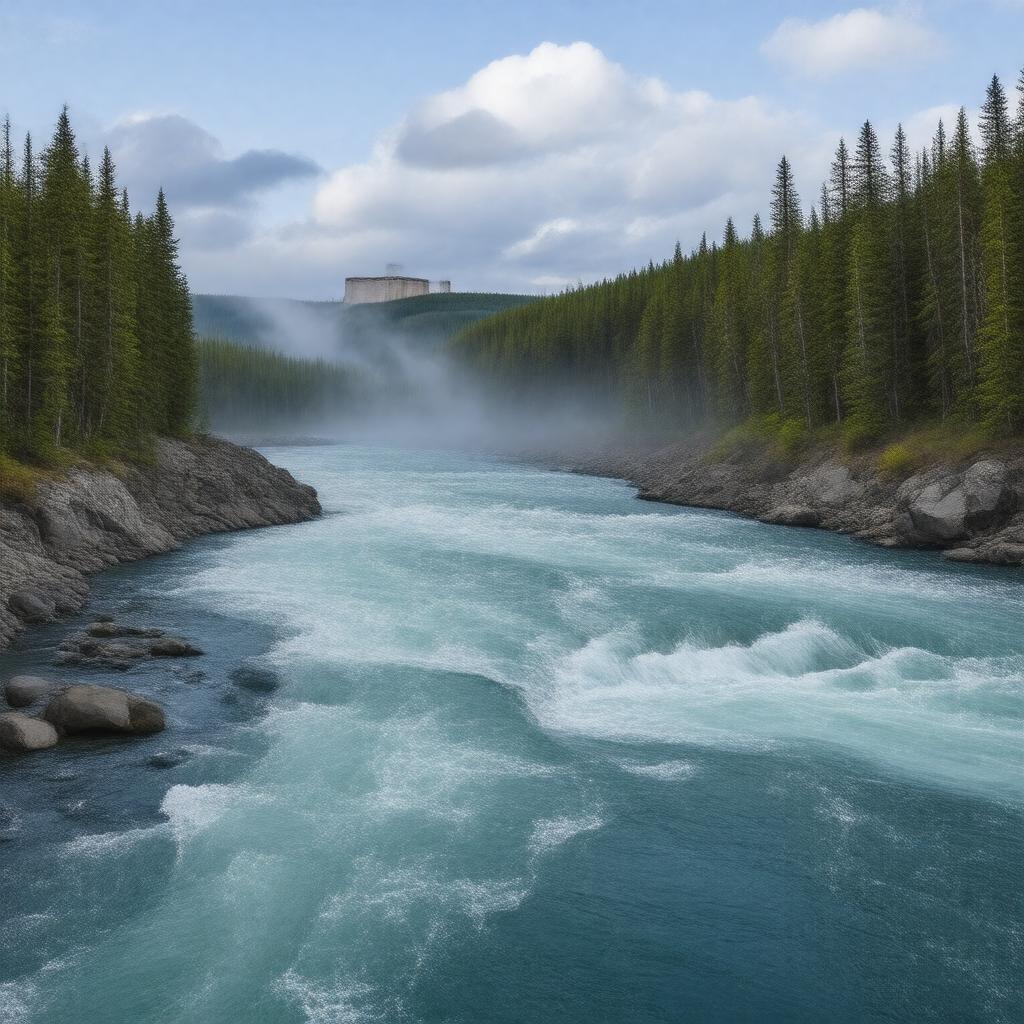 AI-created image of Nelson River