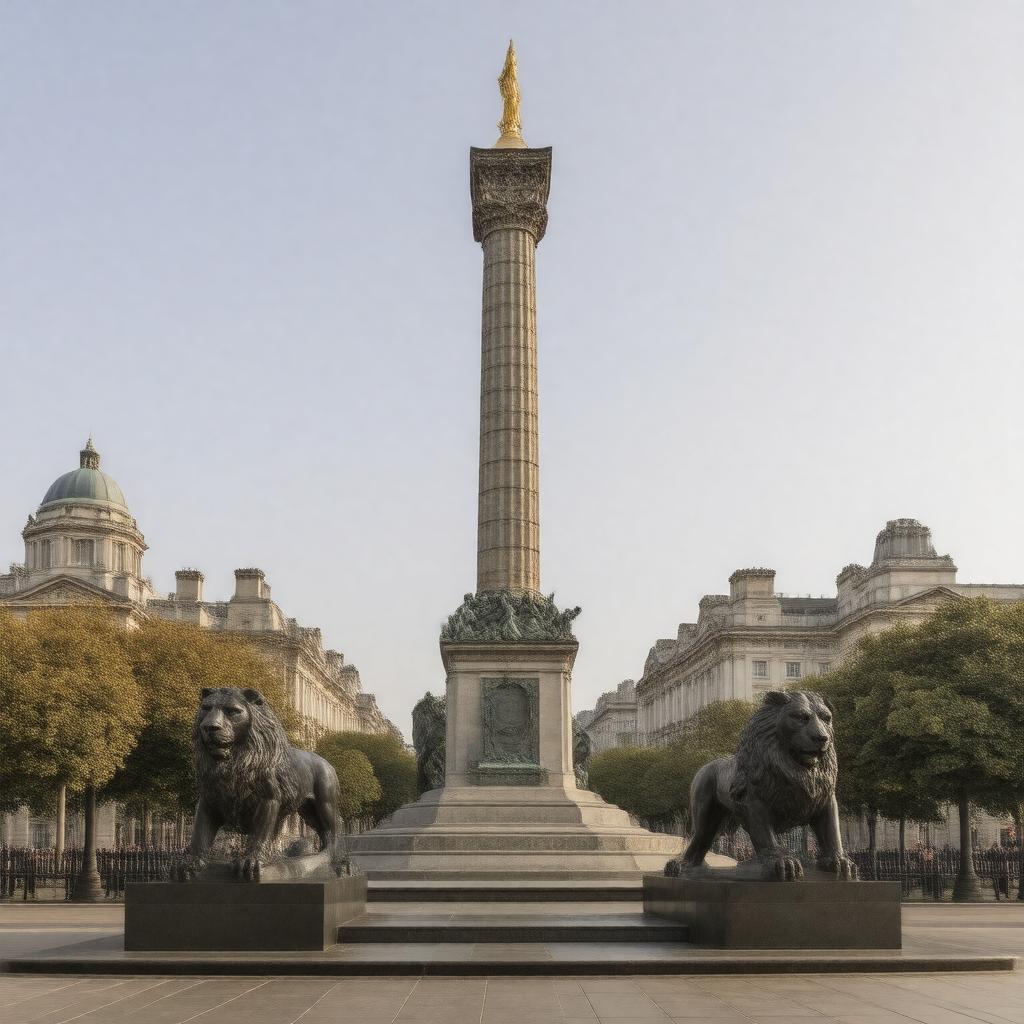 AI-created image of Nelson's Column