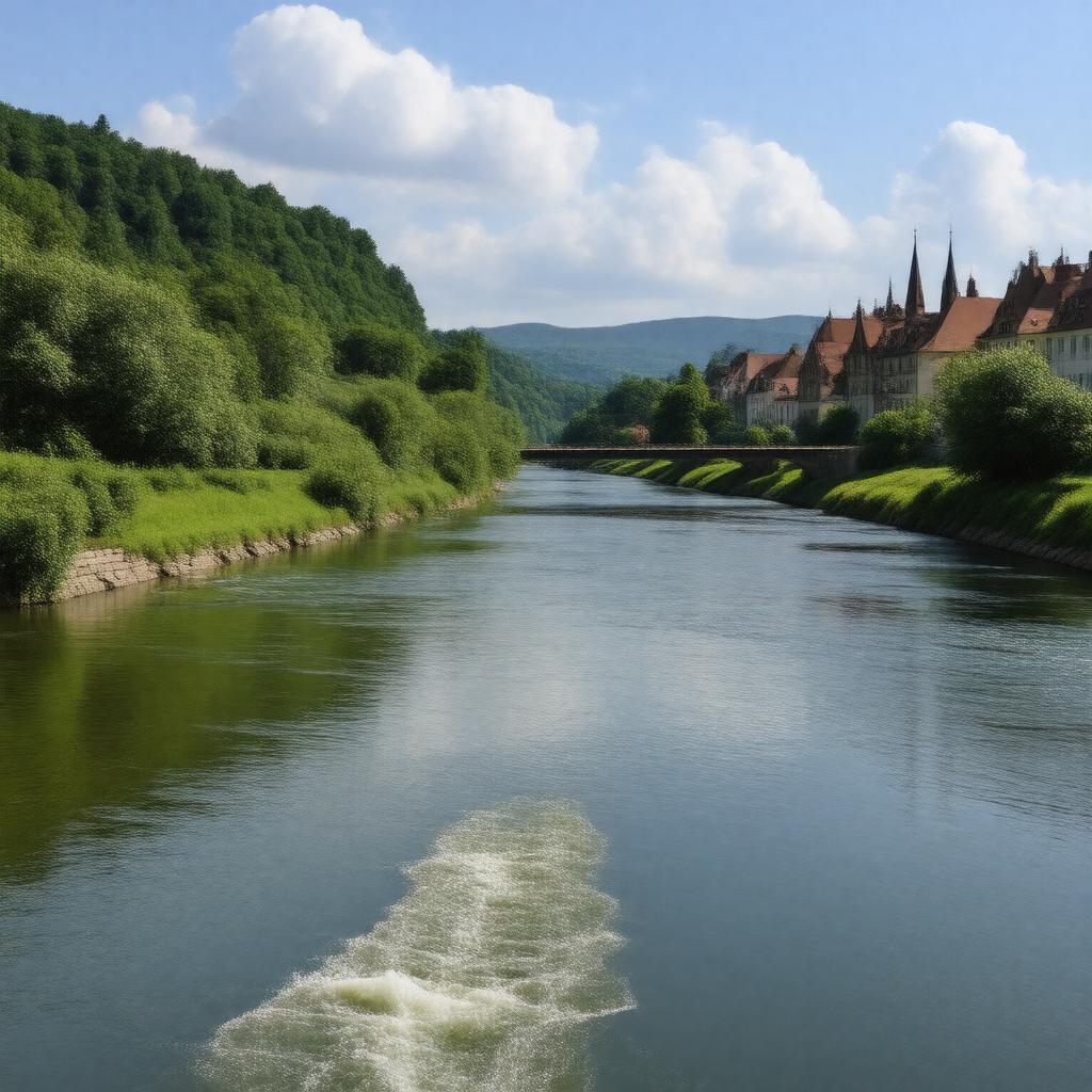 AI-created image of Neman River