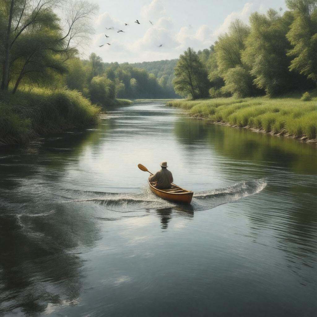 AI-created image of Nemasket River