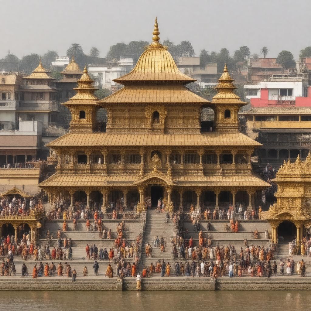 AI-created image of Nepal Pashupatinath Temple