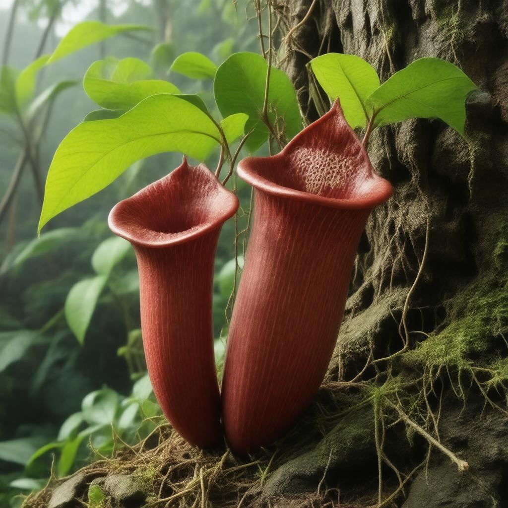 AI-created image of Nepenthes attenboroughii